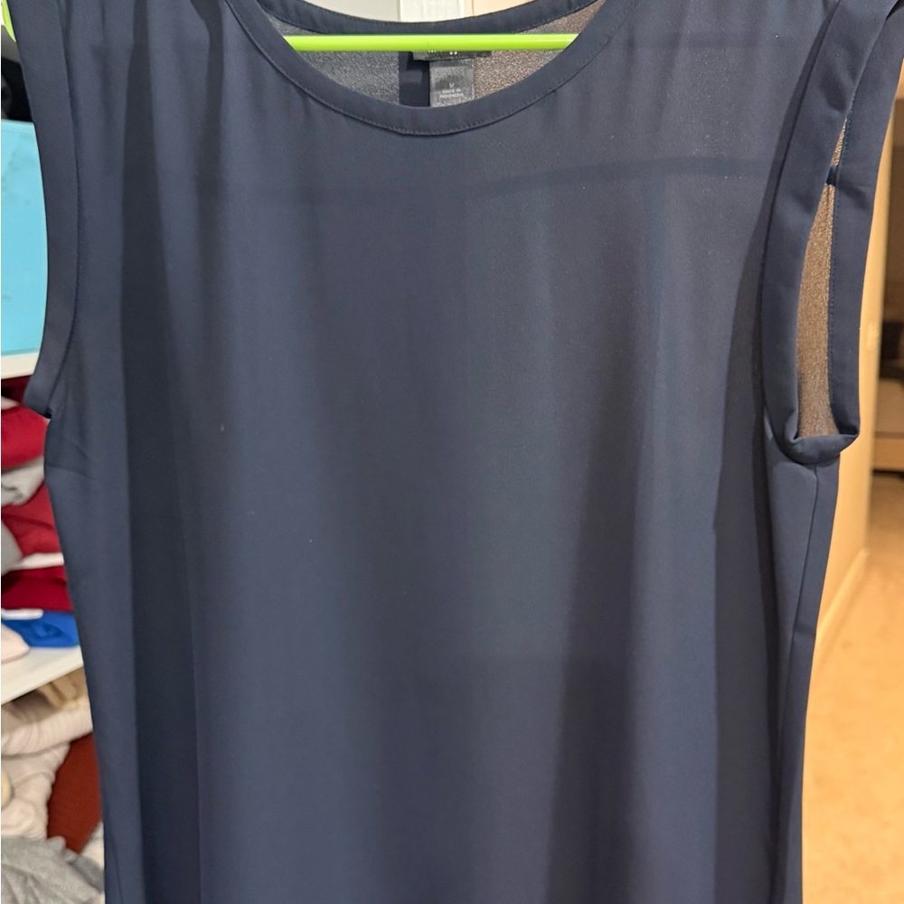 Elegant Navy Sleeveless Top